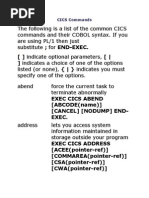 CICS Commands