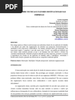 tecnicas motivação