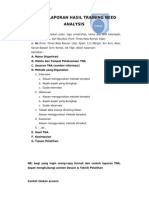 Format Laporan Hasil Training Need Analysis