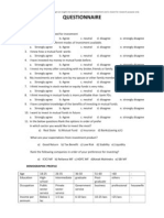 Women's Perception Questionnaire on Investment Research