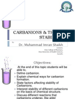 Carbanions & Their Stability: Dr. Muhammad Imran Shaikh