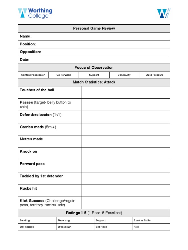 Video Analysis Sheet | PDF