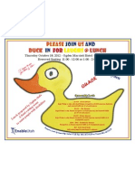 Duck Flyer With Note 2012