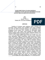 Analisis Kebutuhan Standar Minimalsarana Pendidikan Untuk Jenjang Pendidikan SD