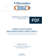 Manual de serviços para fornos microondas MEF/MEG/MEX