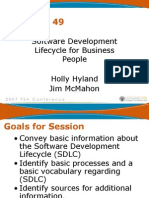 Session # 49: Software Development Lifecycle For Business People Holly Hyland Jim Mcmahon