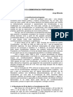 A Constituição e A Democracia Portuguesa - Jorge Miranda