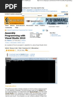 Download Assembly Programming With Visual Studio 2010 - CodeProject by Karla Herrera SN107281497 doc pdf