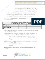 SAP Activity 1: SAP NOT Met File Review Worksheet