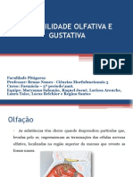 Sensibilidade olfativa e gustativa