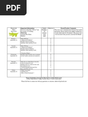 Homework Sheet