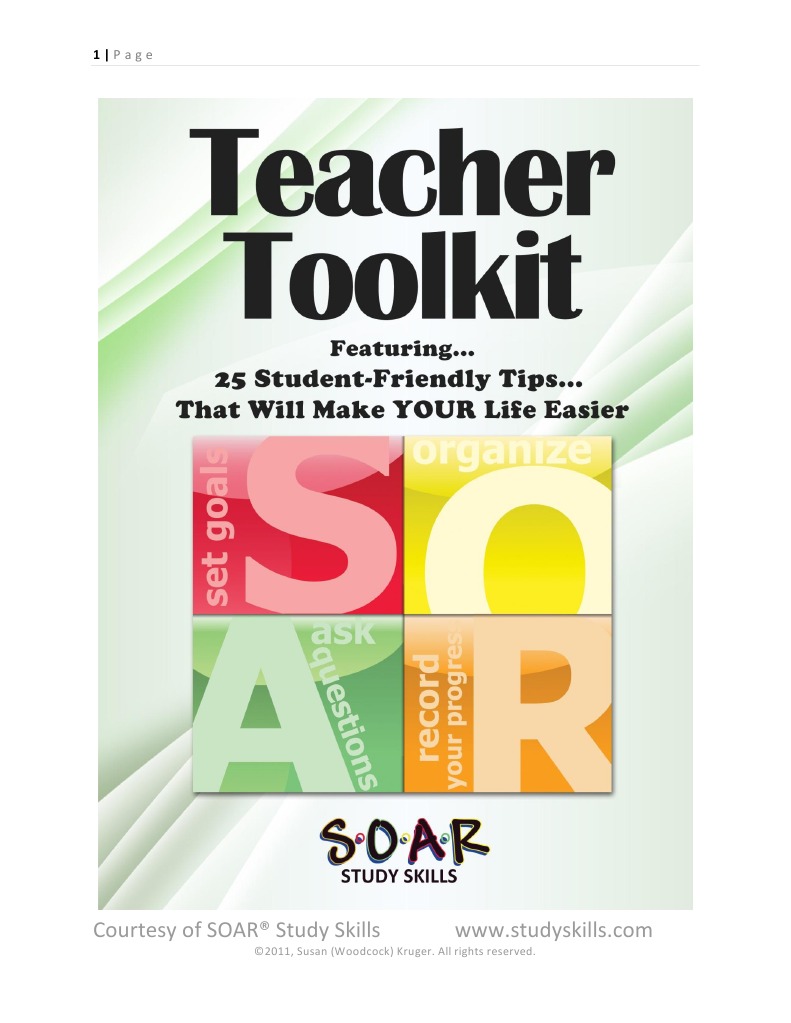 Teacher Toolkit Study Skills Tutor