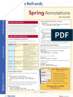 Spring Annotations Ref Card