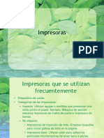 Dispositivos de Salida Impresoras