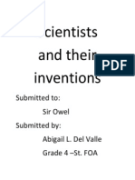 Scientists and Their Inventions