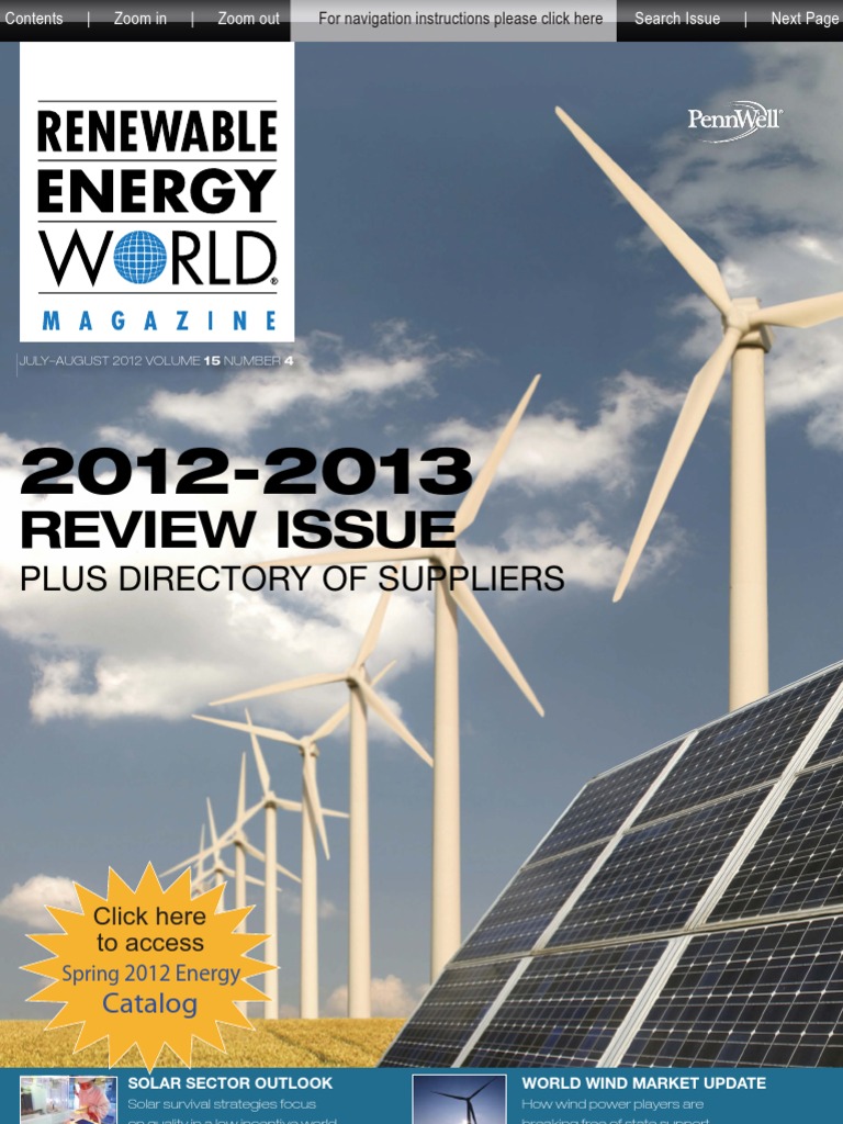 Renewable Energy World July - August 2012 | PDF | Wind Power ...