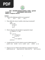 Python Code Output Predictions and Explanations | PDF