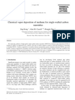 Chemical Vapor Deposition of Methane For Single-Walled Carbon Nanotubes