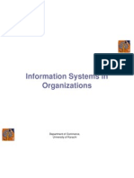 Information Systems in Organizations: Department of Commerce, University of Karachi