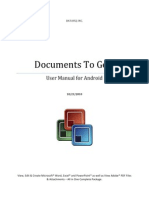 Documents To Go™: User Manual For Android