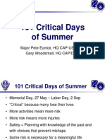 101 Critical Days of Summer: Major Pete Eunice, HQ CAP-USAF/SE Gary Woodsmall, HQ CAP/DOR