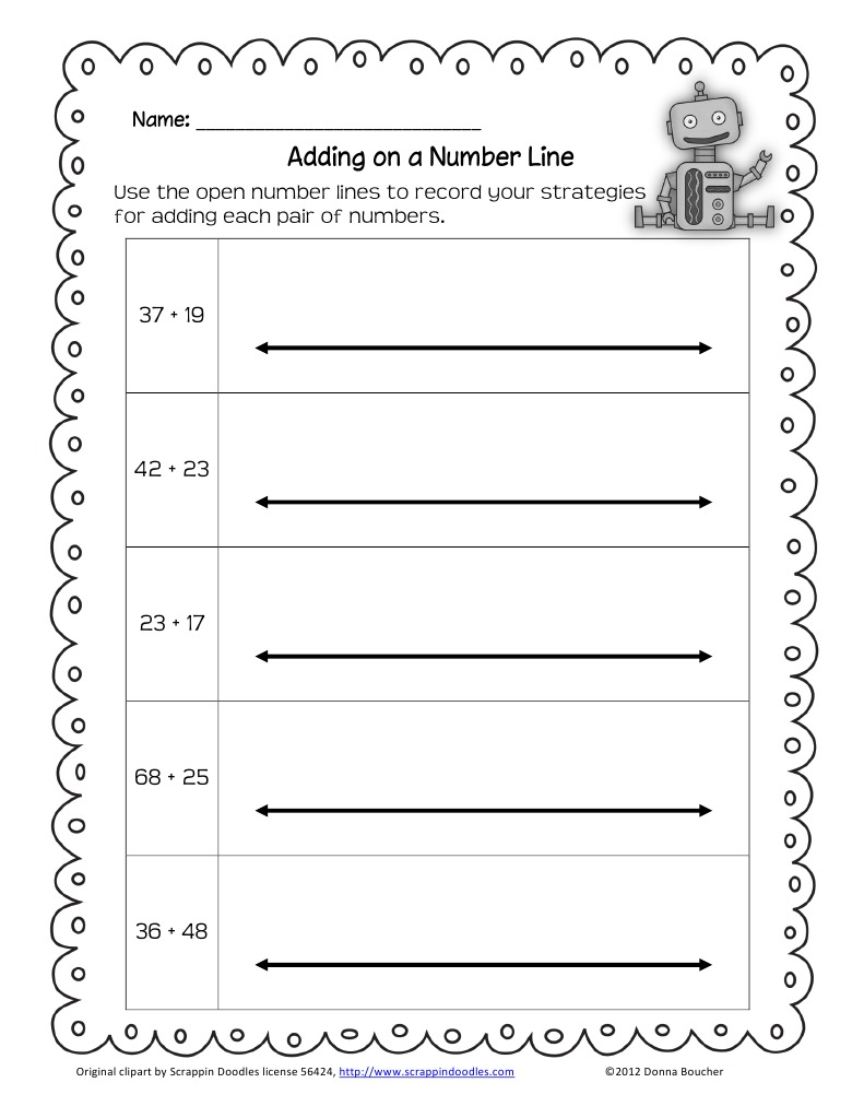 Number Line Addition Strategies | PDF | Teaching Methods & Materials