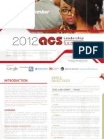 2012 ACS Leadership Summit - Evaluation Report