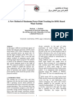 A New Method of Maximum Power Point Tracking For DFIG Based Wind Turbine