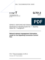 Network Element Management Information Model For The Signalling Connection Control