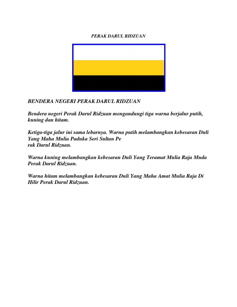 Bendera Perak