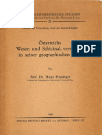 Hugo Hassinger_Österreichs Wesen und Schicksal verwurzelt in seiner geographischen Lage_Wien 1949