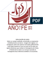 Logo Año de La Fe y Explicación