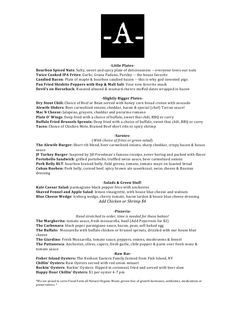 Unique Bar Menu with Small Plates & More | PDF | Bacon | Salad