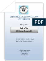 role of UN General assembly