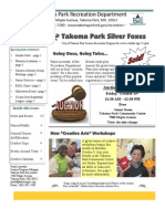 Silver Foxes Newsletter - October 2012 from the Takoma Park Recreation Department