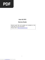 acer al1912 monitor service manual