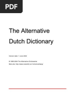 Dutch Dictionary Syntax Linguistic Typology