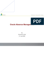 Oracle Absence Management