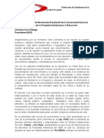 Comunicado de La FEUNA Sobre El Veto A La Ley 17342