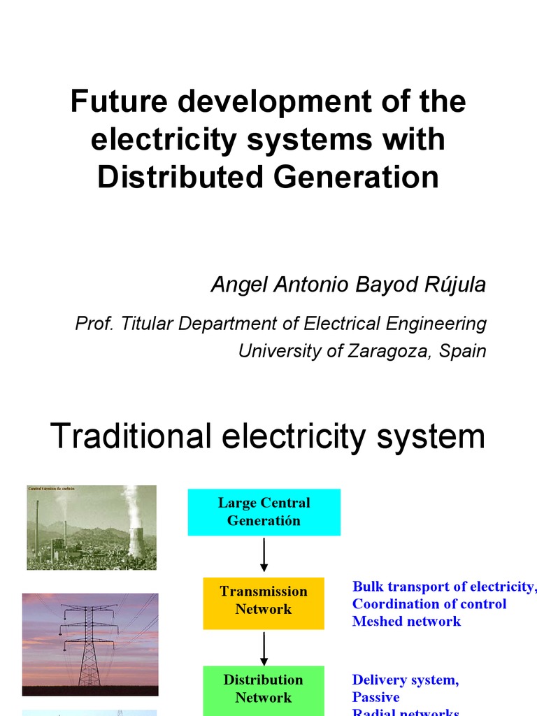 Future of Electricity with Distributed Generation | PDF | Computers ...