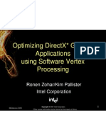 Optimizing Directx Graphic Applications Using Software Vertex Processing