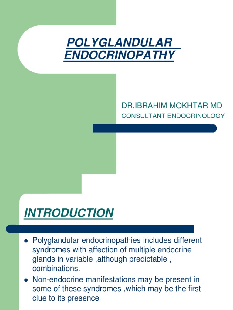 Understanding Polyglandular Endocrinopathy | PDF | Endocrine Diseases ...