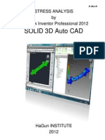 Stress Analysis by Autodesk Inventor 2012 Object 3D Auto CAD