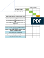 Carta Gantt, Plan de Salud 2013