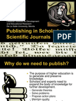 Publishing in Scholarly and Scientific Journals