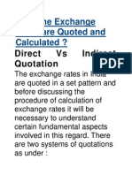 How the Exchange Rates Are Quoted and Calculated