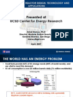Presented at UCSD Center For Energy Research