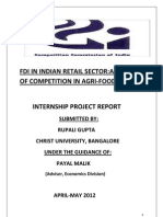 FDI in Indian Retail Sector Analysis of Competition in Agri-Food Sector