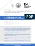 Convegno "Il Pianificatore territoriale"