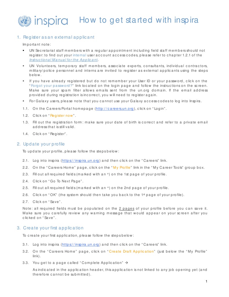 Inspira-How To Get Started | PDF | Email | Online And Offline